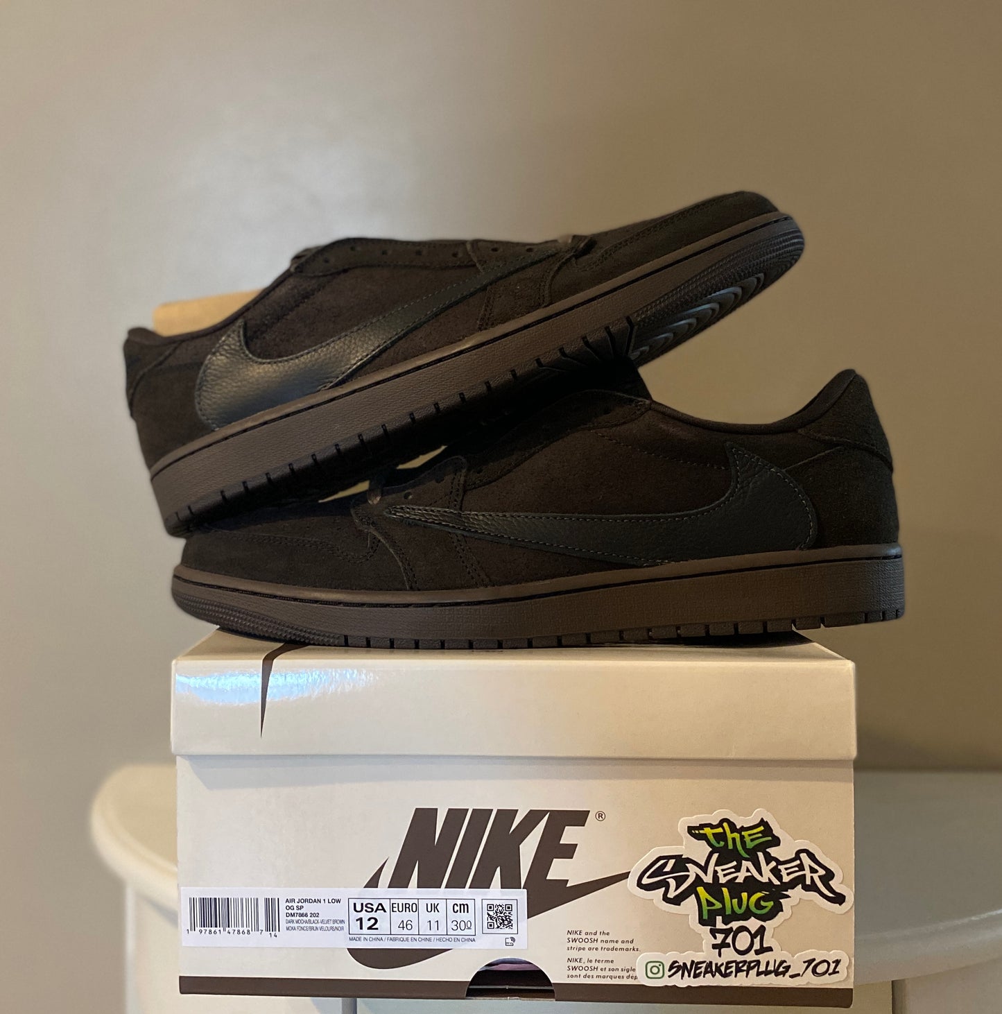 Jordan 1 Low Travis Scott Velvet Brown DS OG All SZ 10.5, 11.5 & 12 Available