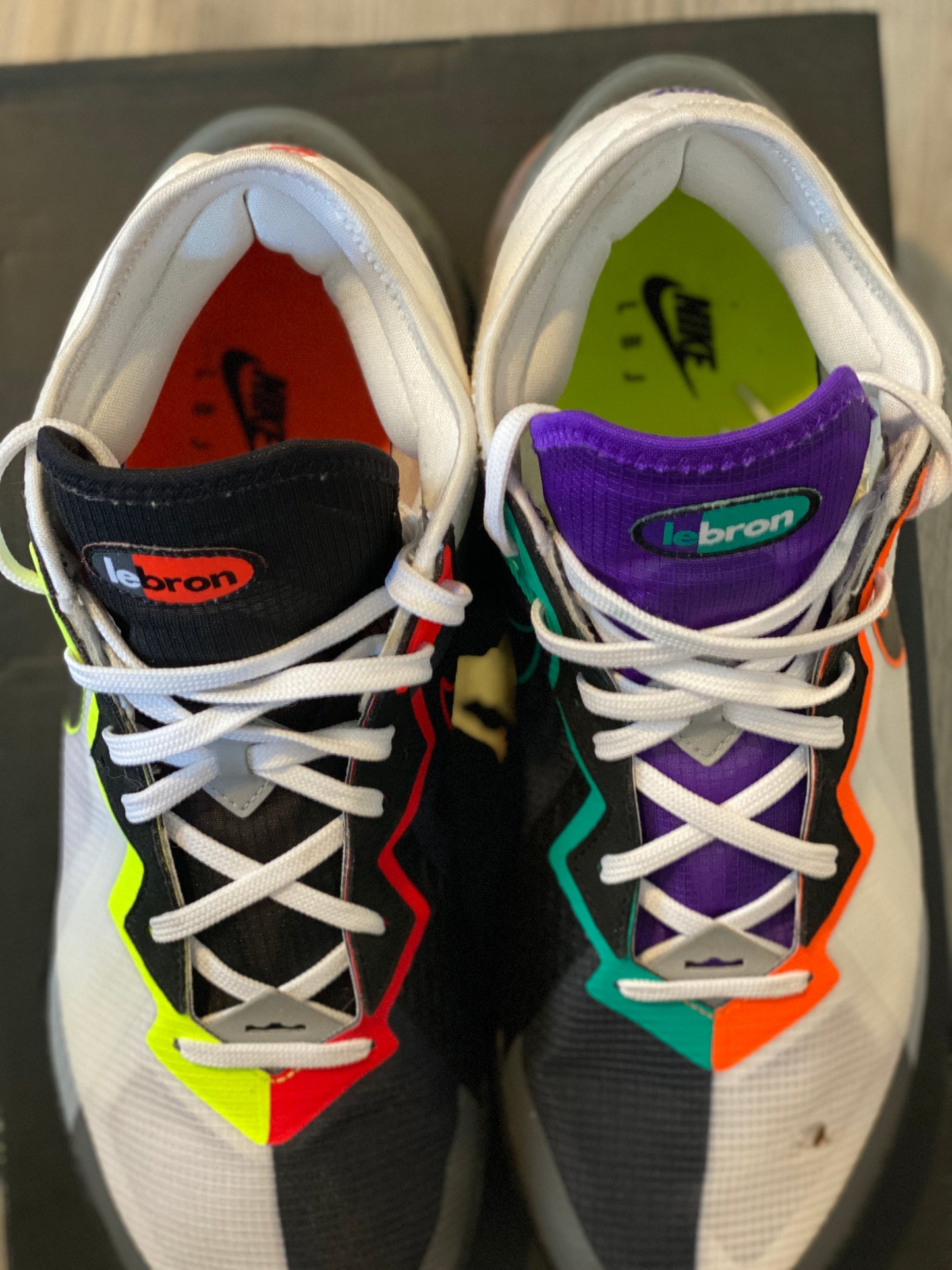 LeBron 18 Air Greedy SZ 13 Worn Once (defect)