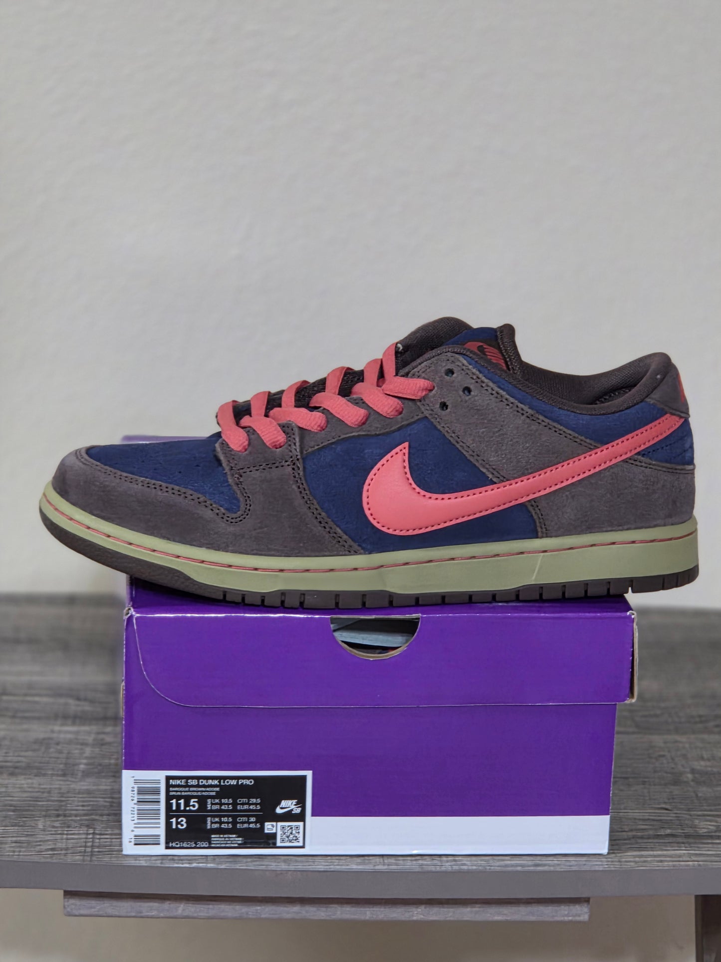 Nike Dunk Low SB Boroque Brown SZ 11.5 DS OG All