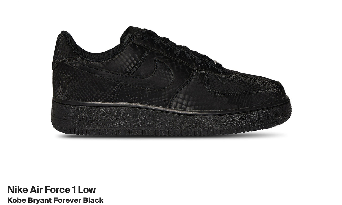 Kobe Air Force 1 Low Forever Black 10.5M DS OG All