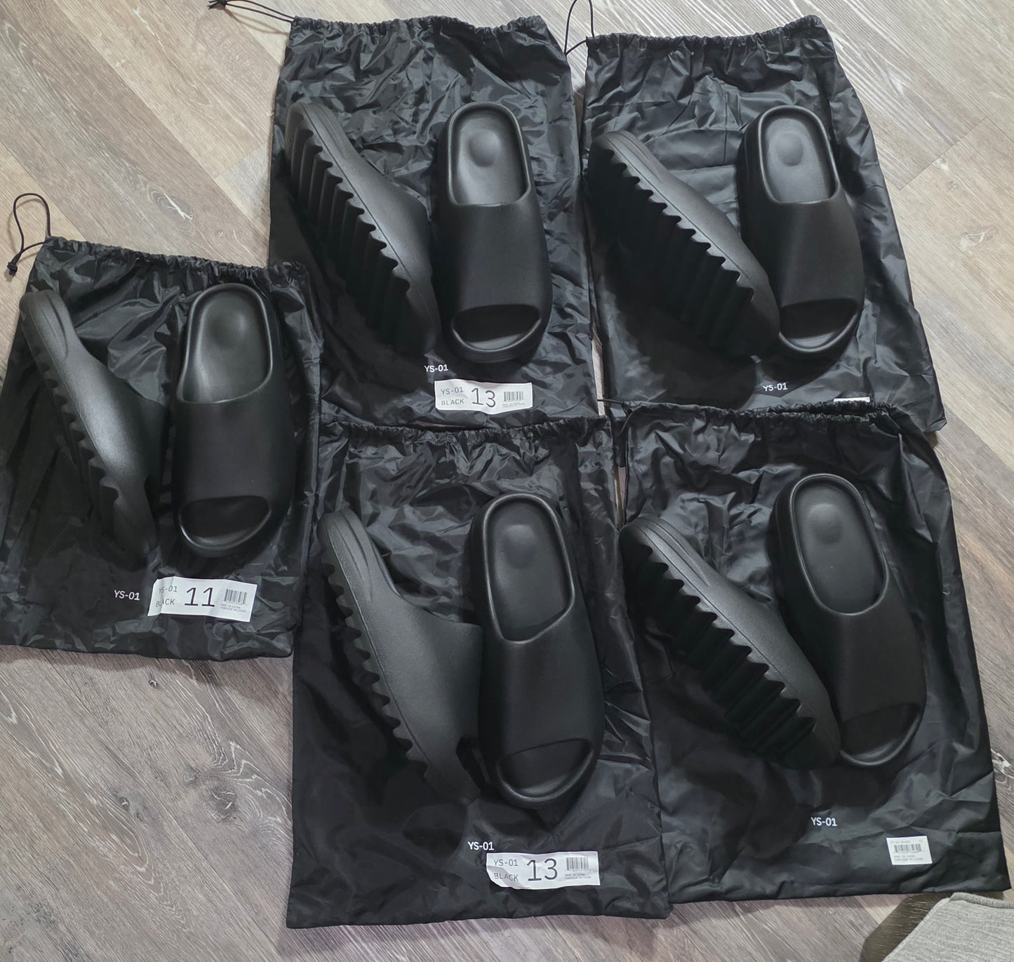 Yzy SL-01 Slides Black SZ 12M & 13M DS OG ALL