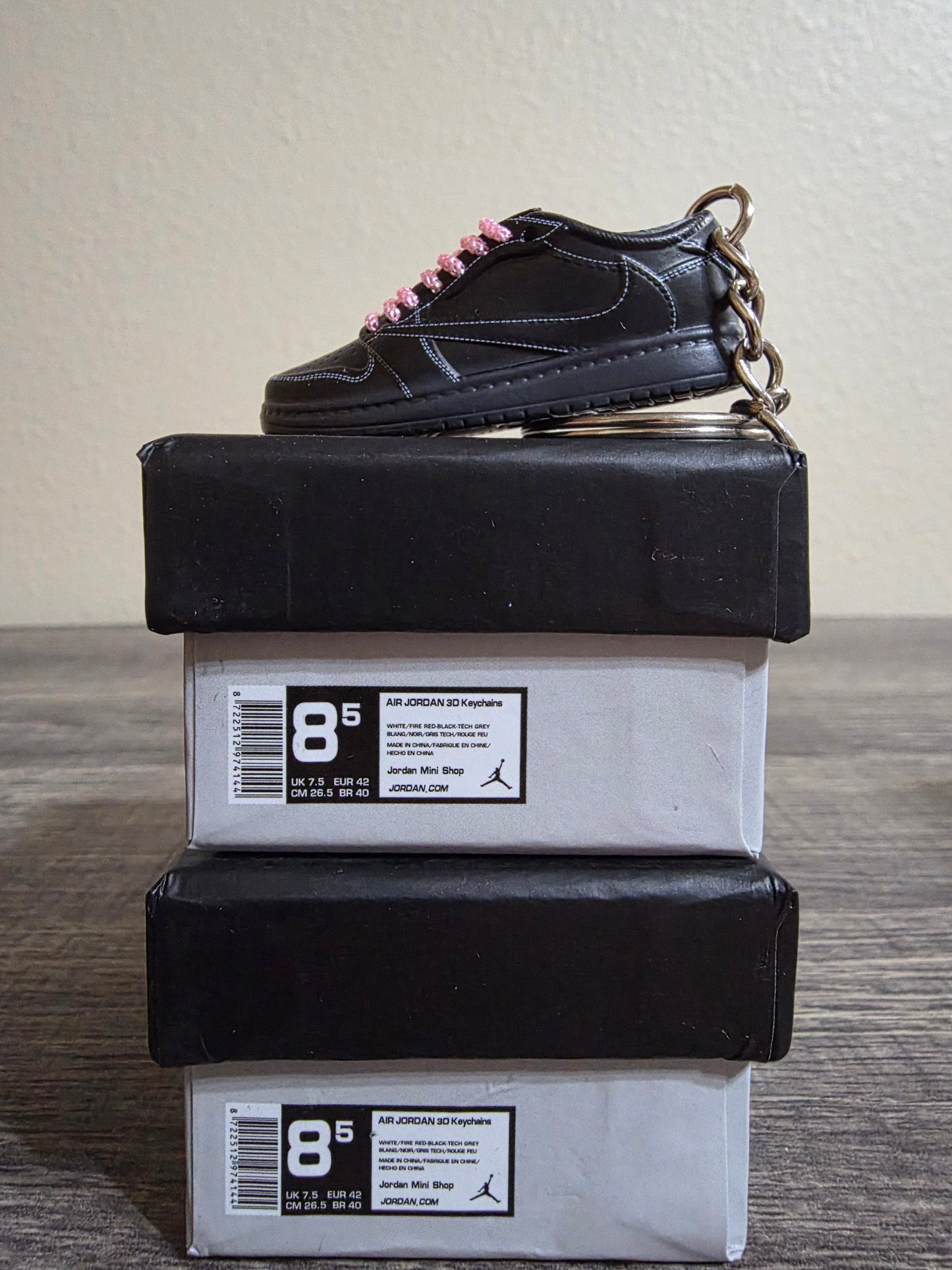 Nike Jordan 1 Travis Scott Phantom Mini Sneaker Keychain