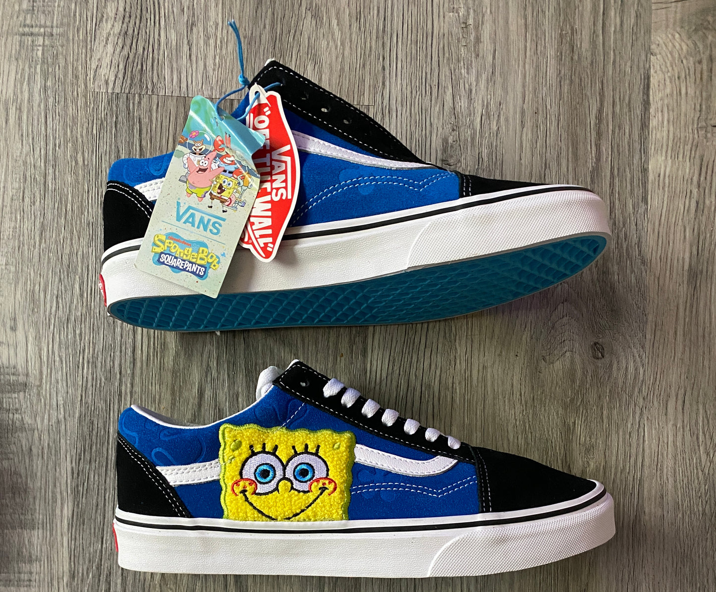 Vans X SpongeBob Smile Patch sz 9.5M DS OG All