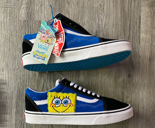 Vans X SpongeBob Smile Patch sz 9.5M DS OG All