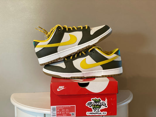 Dunk Low Khaki Vivid Sulfur SZ 13M DS OG All