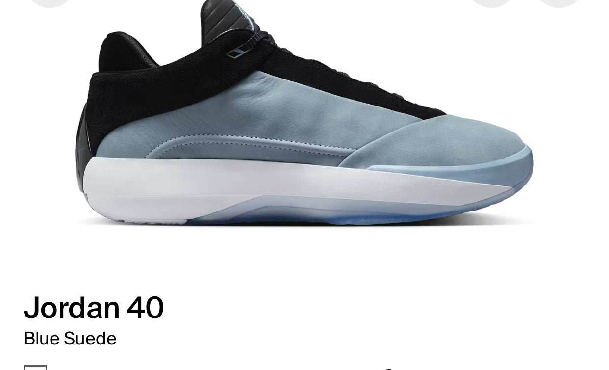 Jordan 40 Blue Suede DS OG All SZ 8.5M/10W