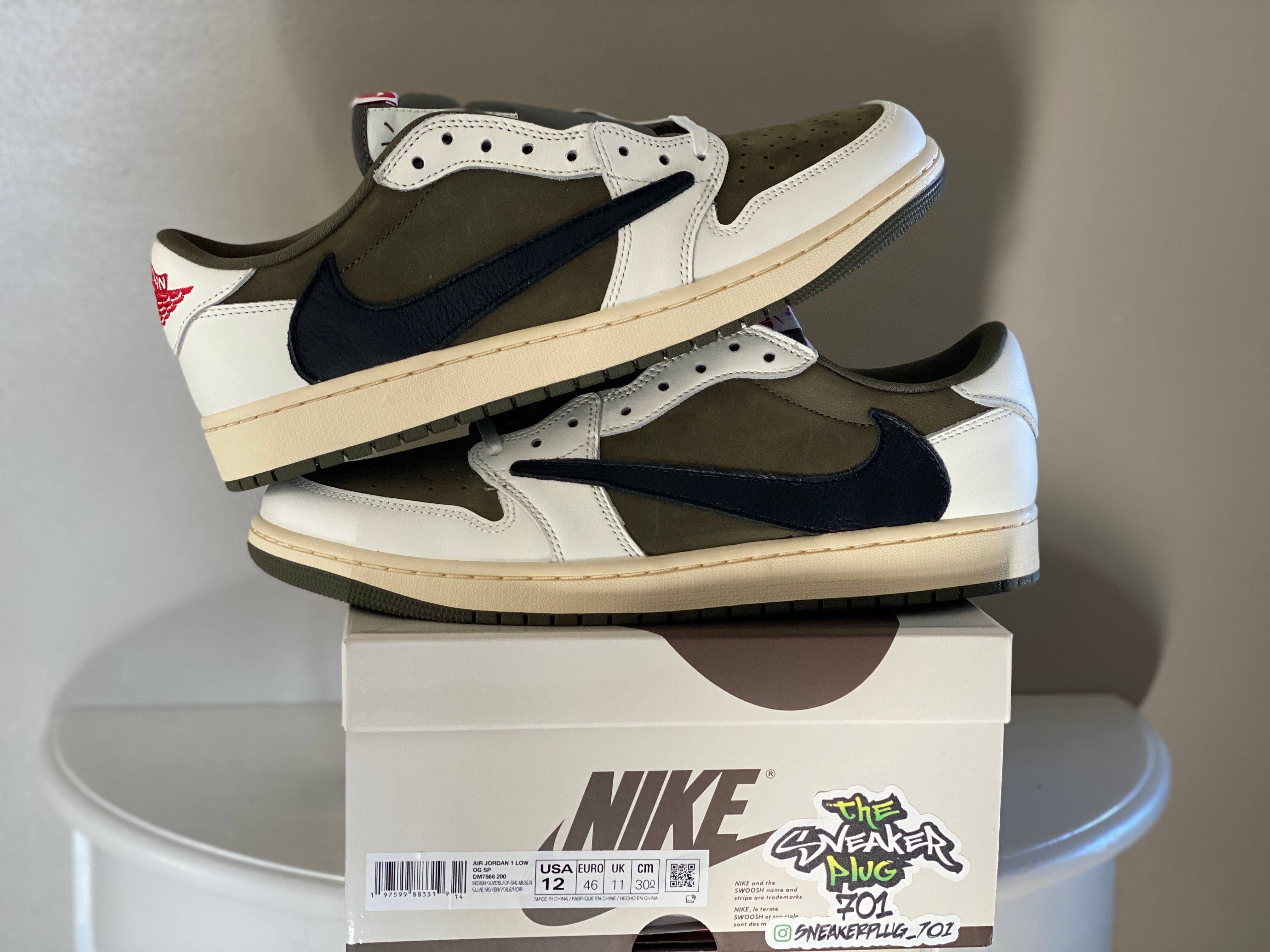 Jordan 1 Low Travis Scott Medium Olive SZ 11M – The Sneaker Plug 701