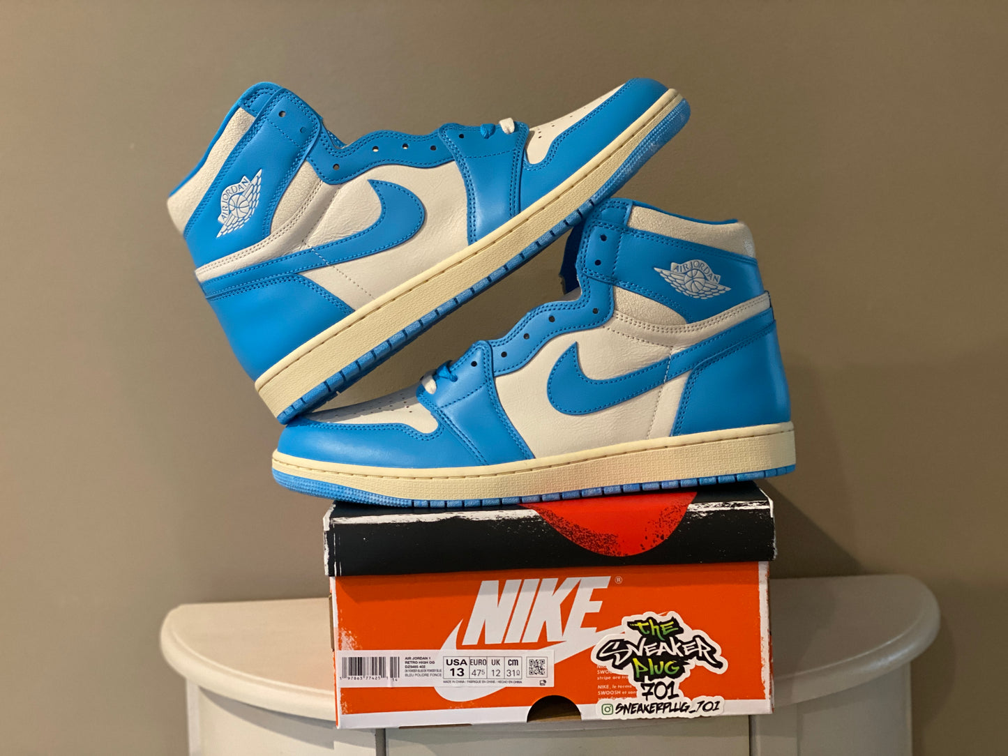 Jordan 1 UNC Reimagined SZ 7-13 available DS