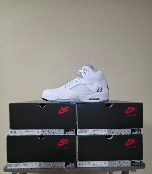 Jordan 5 White Metallic (2026) SZ 10.5, 11, 12, 13M