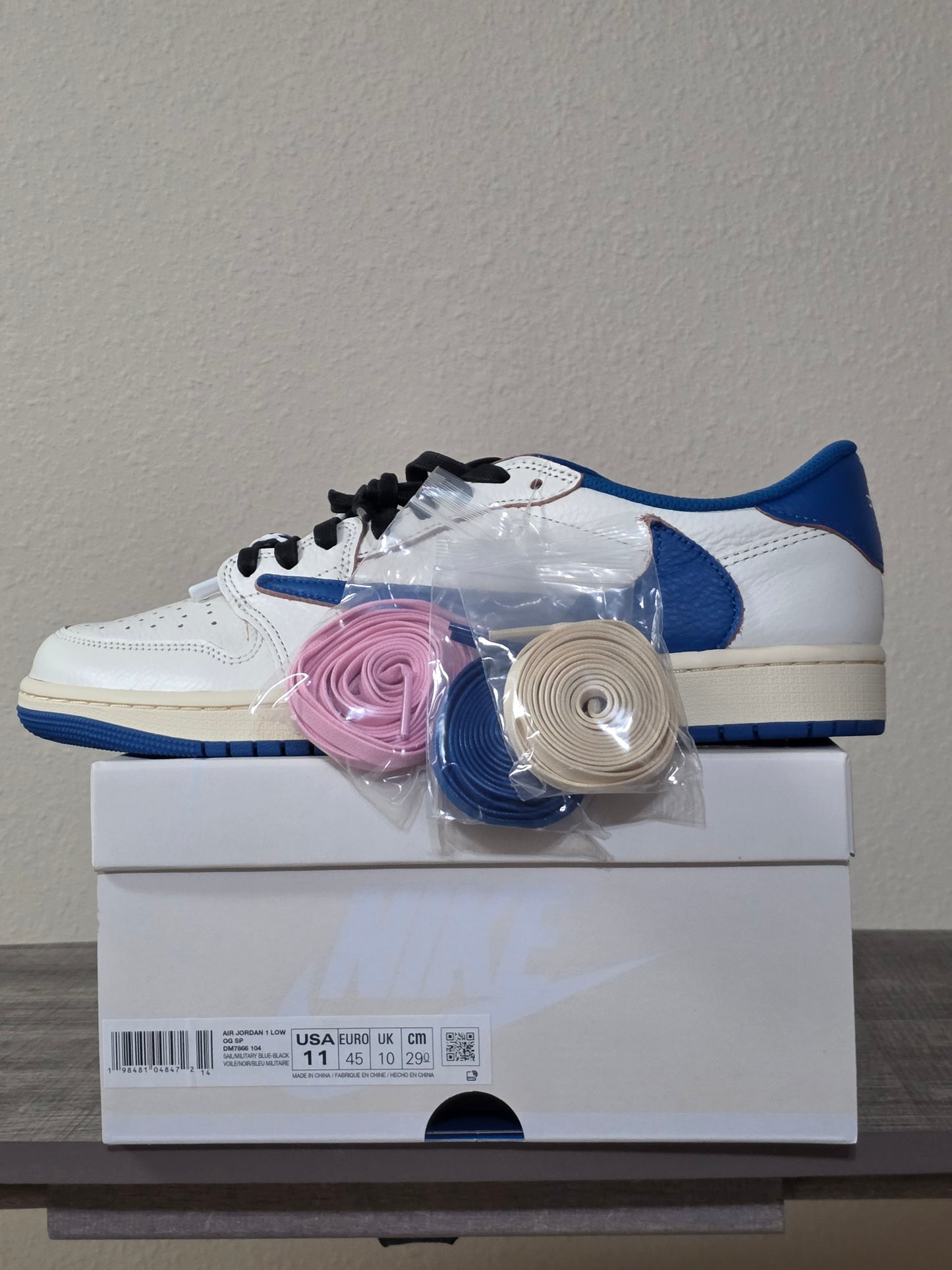 Travis Scott x Fragment Jordan 1 Low SZ 11M DS OG All