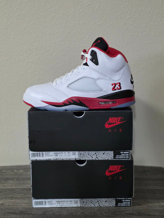Jordan 5  Fire Red Black Tongue (2025) SZ 10M DS OG All