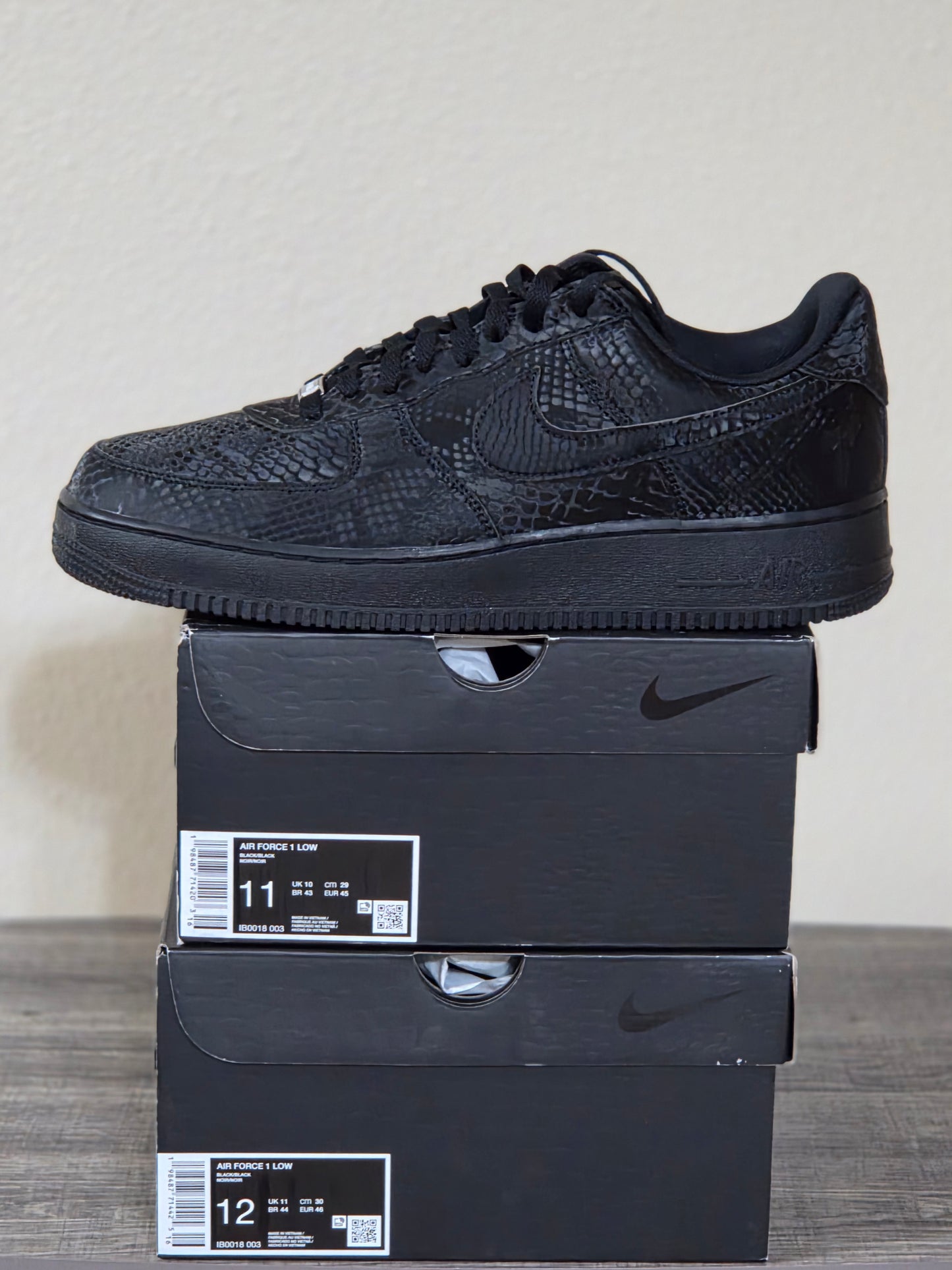 Kobe Air Force 1 Forever Black SZ 12M DS OG All